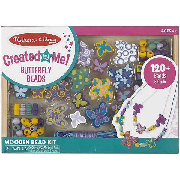 

Набор бусин Melissa & Doug "Творчество", Бабочки