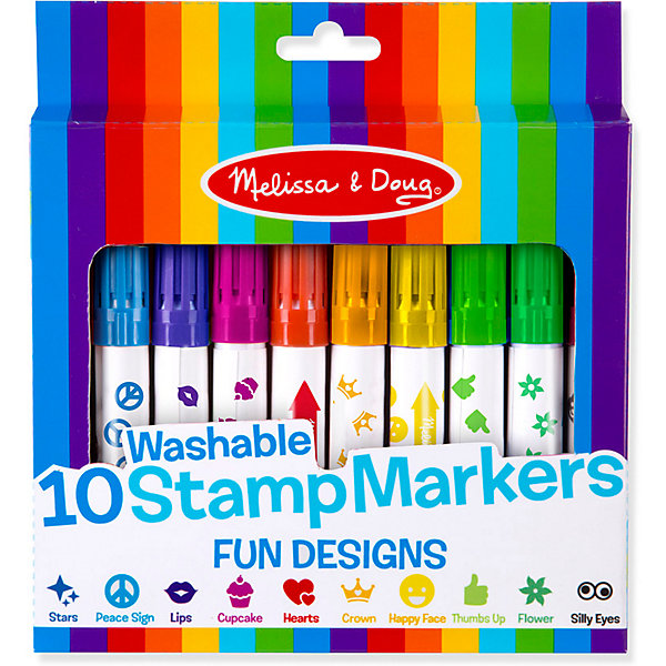 

Набор фломастеров-штампов Melissa & Doug "Творчество", Предметы