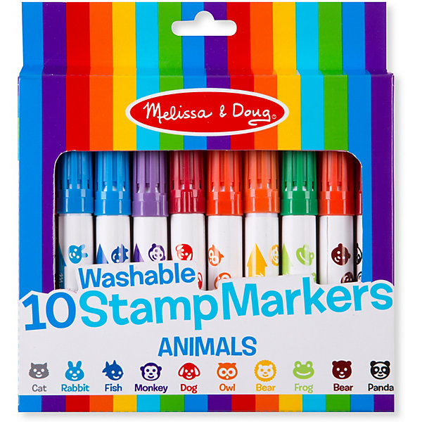 

Набор фломастеров-штампов Melissa & Doug "Творчество", Животные