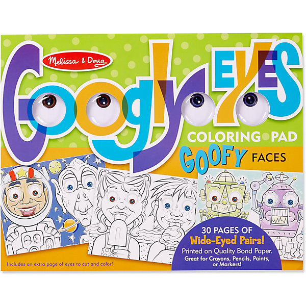 

Раскраска Melissa & Doug "Творчество", Смешные лица