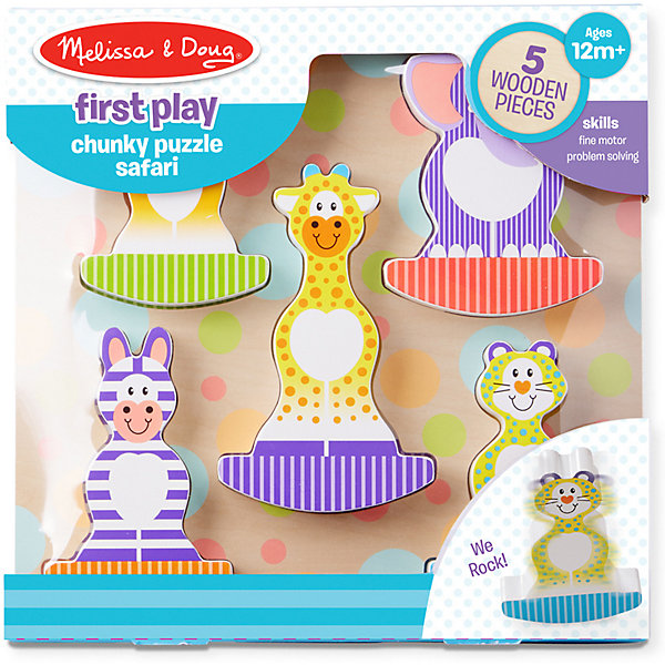 

Рамка-вкладыш Melissa & Doug "Мои первые пазлы", Животные Сафари