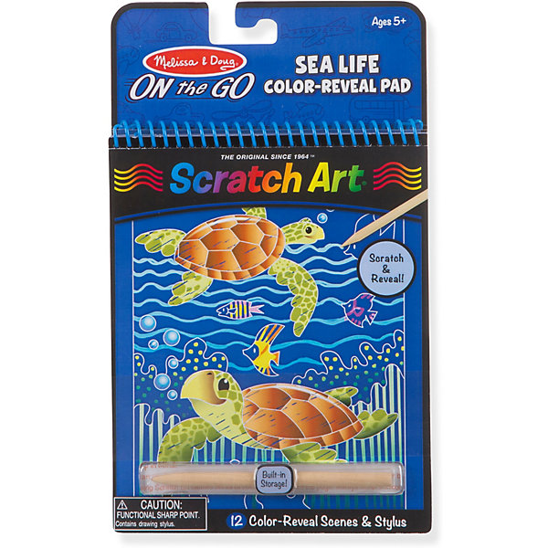 фото Блокнот Melissa & Doug Scratch art, Жизнь в океане