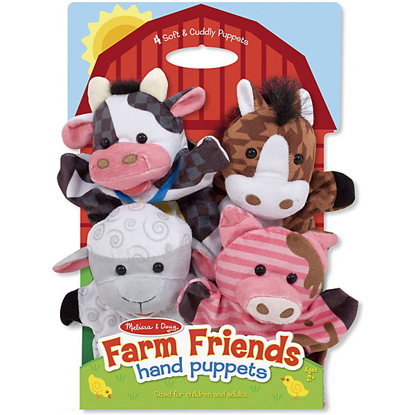 

Плюшевые куклы на руку Melissa & Doug, Ферма
