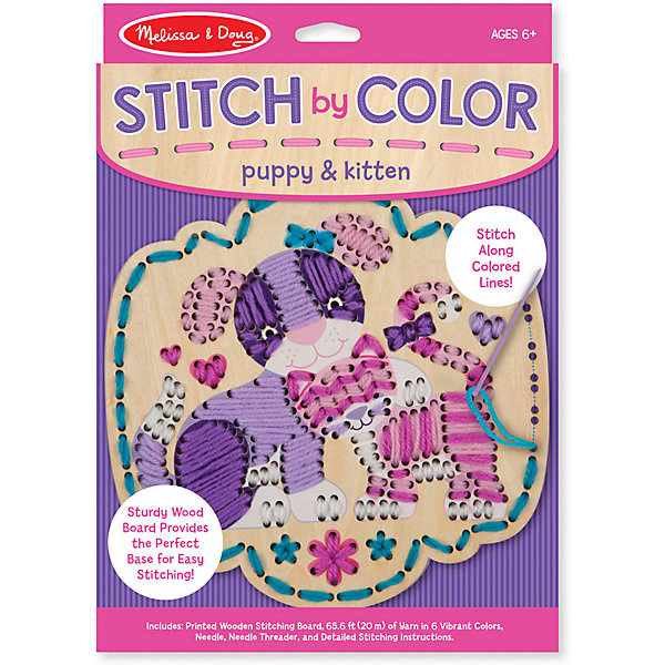 

Вышивка Melissa & Doug "Творчество", Щенок и Кот