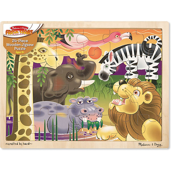 

Мои первые пазлы Melissa & Doug "Африка", 24 элемента
