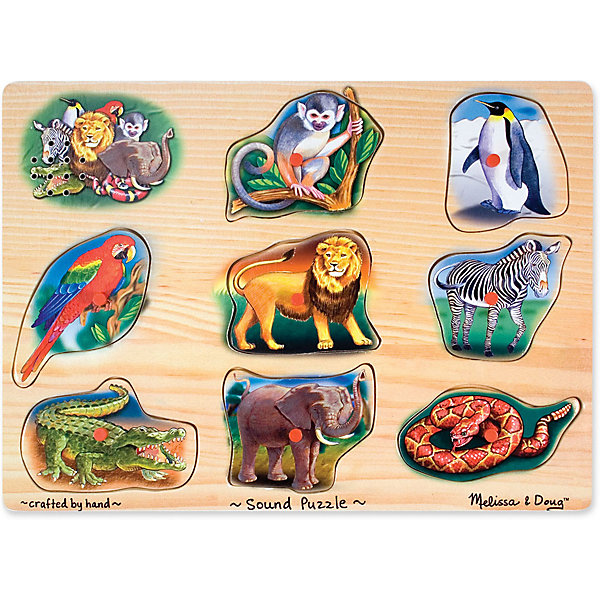 фото Пазл со звуком Melissa & Doug, Животные