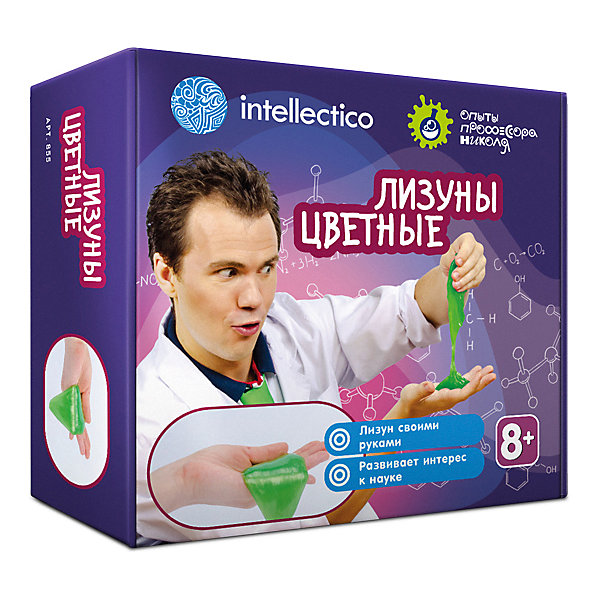 

Набор Intellectico «Опыты профессора Николя. Лизуны цветные»