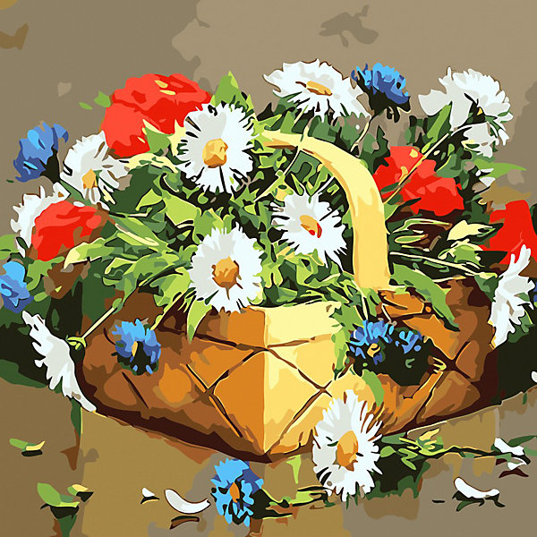 

Открытка по номерам Color KIT Лукошко с сюрпризом