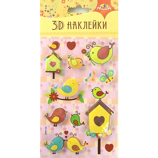 

3D-наклейки Апплика "Птицы", 7 шт, Разноцветный, 3D-наклейки Апплика "Птицы", 7 шт