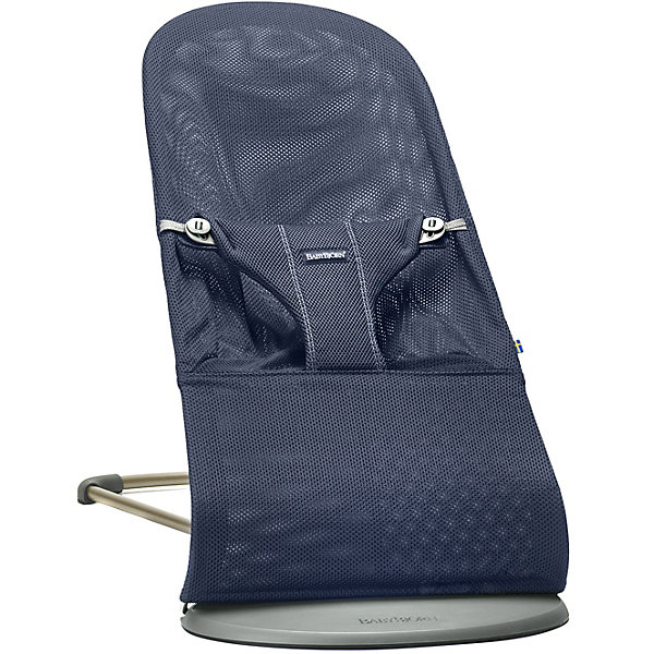 

Кресло-шезлонг BabyBjorn Bliss Mesh, темно-синий с игрушкой