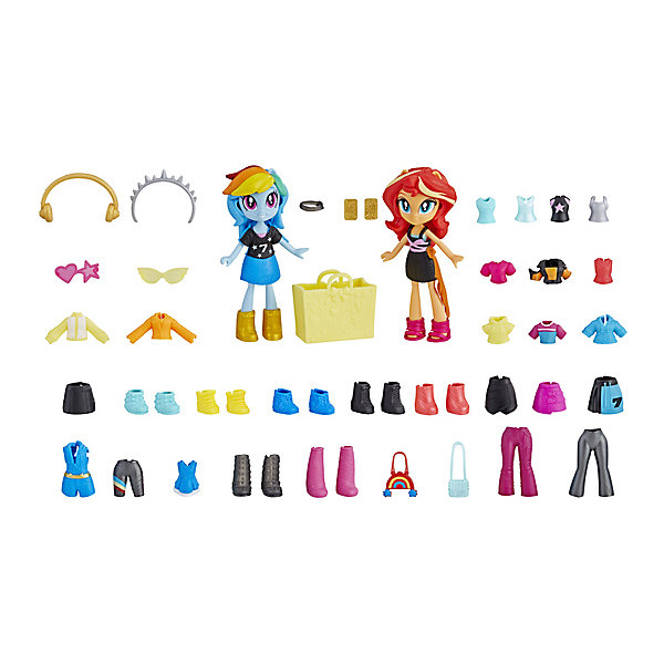 

Игровой набор Equestria Girls "Лучшие друзья" Модные наряды, Сансет и Рэйбоу Дэш