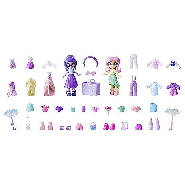 

Игровой набор Equestria Girls "Лучшие друзья" Модные наряды, Искорка и Флаттершай