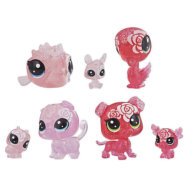 

Набор фигурок Littlest Pet Shop "Цветочные петы" Роза, 7 шт