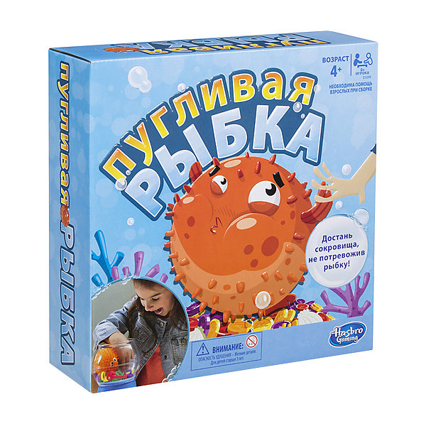

Настольная игра Hasbro Gaming "Пугливая рыбка, Настольная игра Hasbro Gaming "Пугливая рыбка"