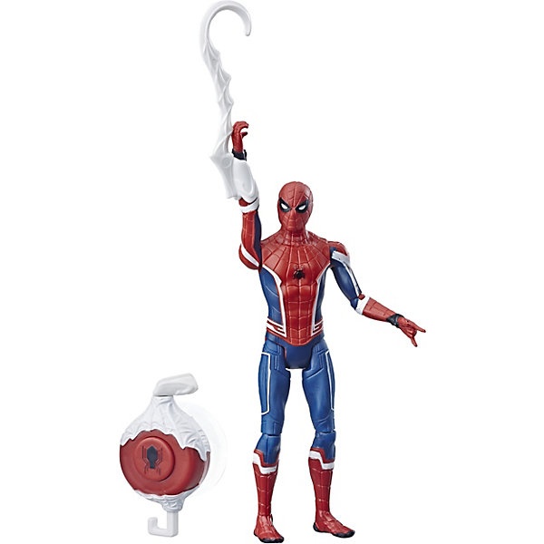 фото Игровая фигурка Spider-Man Делюкс "Возвращение домой" Человек-Паук с подъёмным устройством, 15 см Hasbro