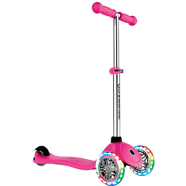 

Трехколесный самокат Globber Primo Lights, Розовый, Трехколесный самокат Globber Primo Lights