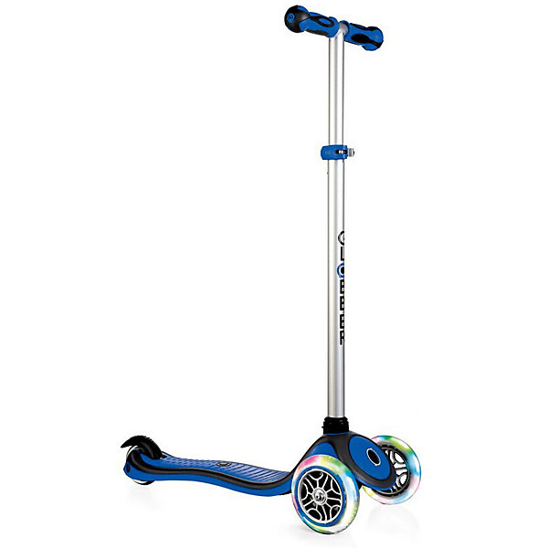 

Трехколесный самокат Globber Primo Plus Lights, синий, Atlantikblau