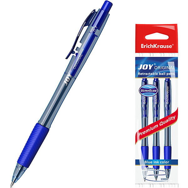 Ручка шариковая автоматическая JOY Original, Ultra Glide Technology, синий Erich Krause 11174028