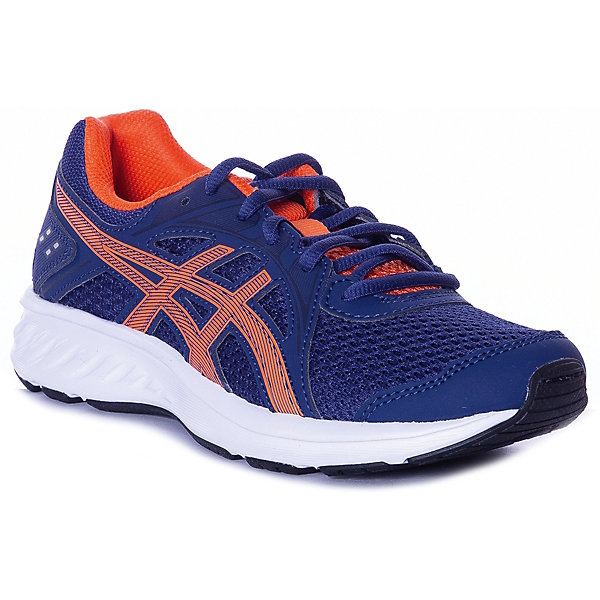 

Кроссовки Asics для мальчика, Синий/оранжевый, Кроссовки Asics для мальчика