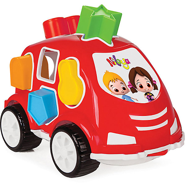 

Машинка с геометрическими фигурами "Нилоя" Pilsan Shape Sorter Car, Красный