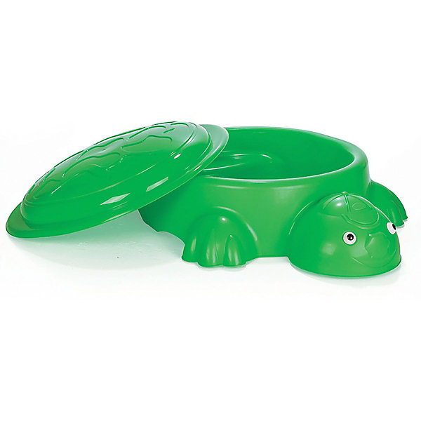 

Песочница-бассейн Pilsan Turtle "Черепаха", с крышкой, Разноцветный
