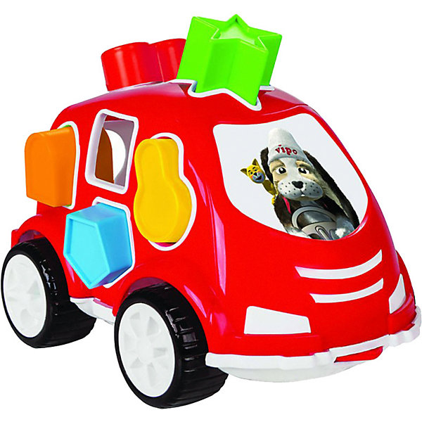 фото Машинка с кубиками Pilsan Smart Shape Sorter Car, красная