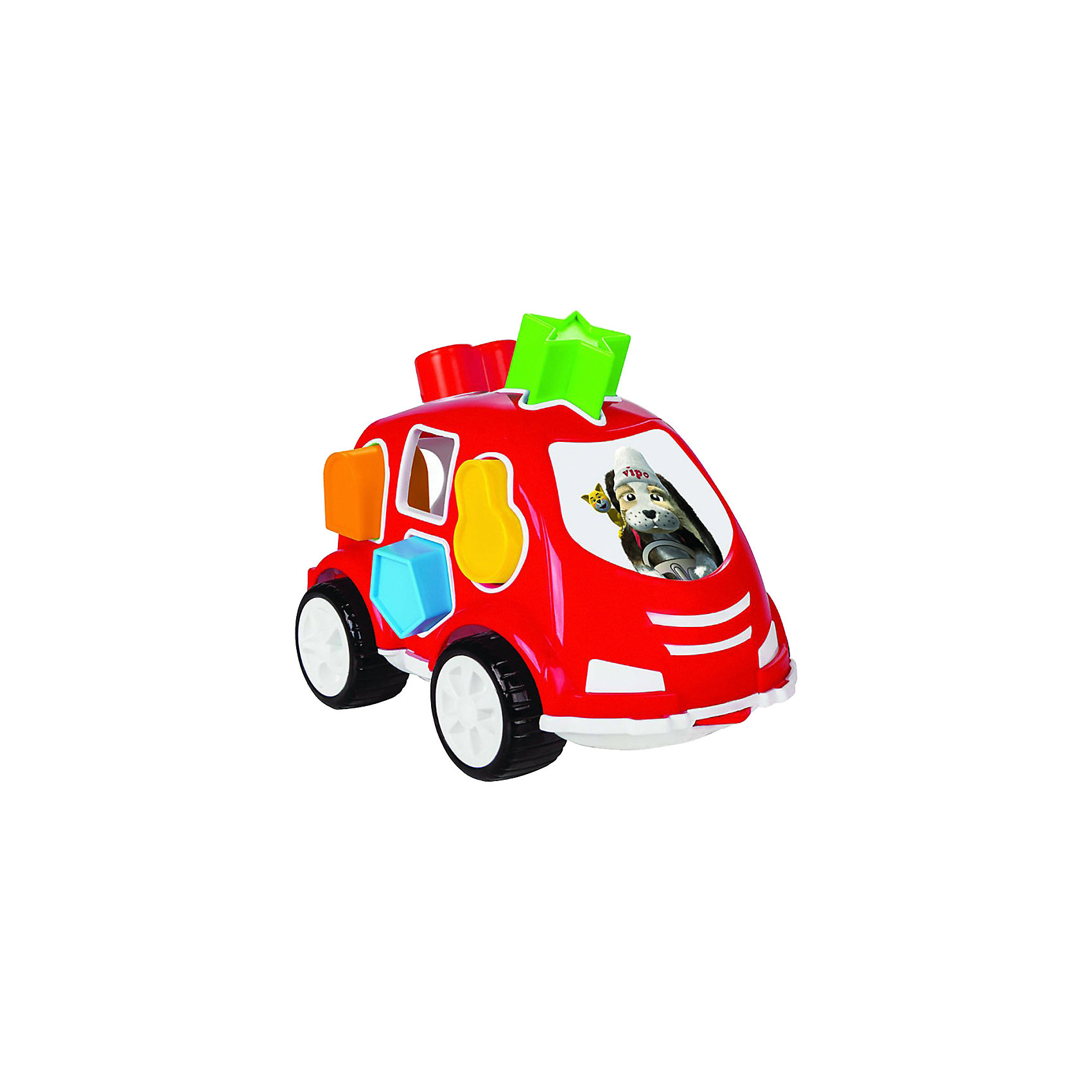 фото Машинка с кубиками Pilsan Smart Shape Sorter Car, красная