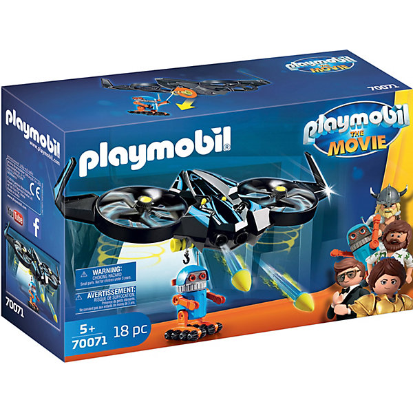 Конструктор Playmobil "Роботирон с дроном", 18 элементов PLAYMOBIL® 11193347