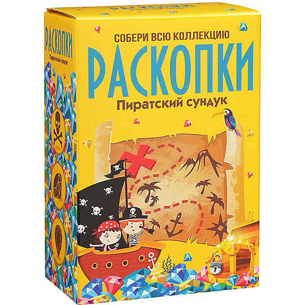

Набор для проведения раскопок "Пиратский сундук" (большой), Разноцветный