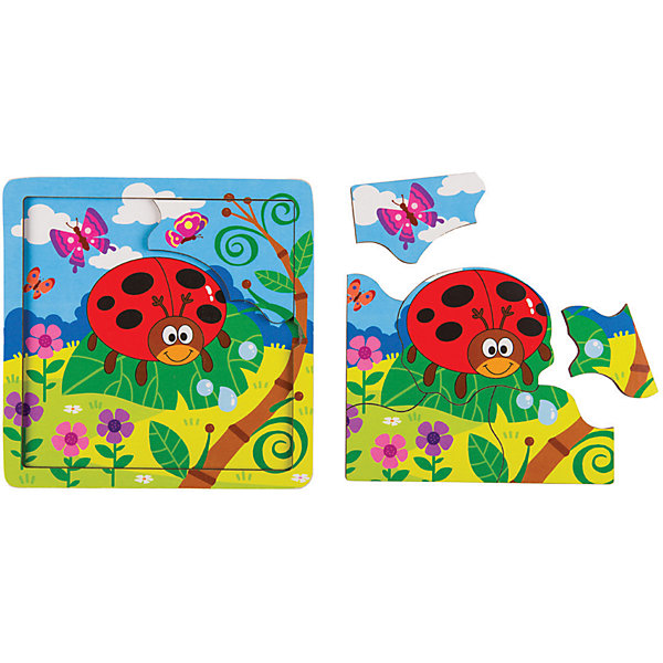 

Игра из дерева STEP puzzle Baby Step, Божья коровка