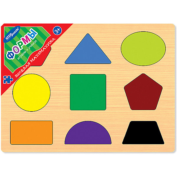 

Игра из дерева STEP puzzle "Весёлая математика", Формы