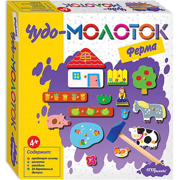 

Развивающая игра STEP puzzle "Чудо-молоток", Ферма