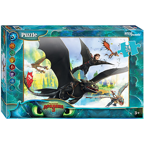 

Мозаика STEP puzzle maxi 24 "Как приручить дракона - 3"