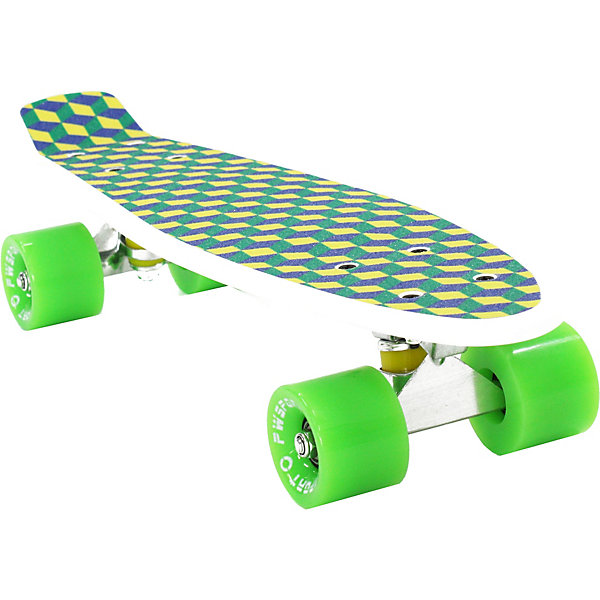 

Скейтборд PWSport Grip "3D", зеленый, Скейтборд PWSport Grip "3D",