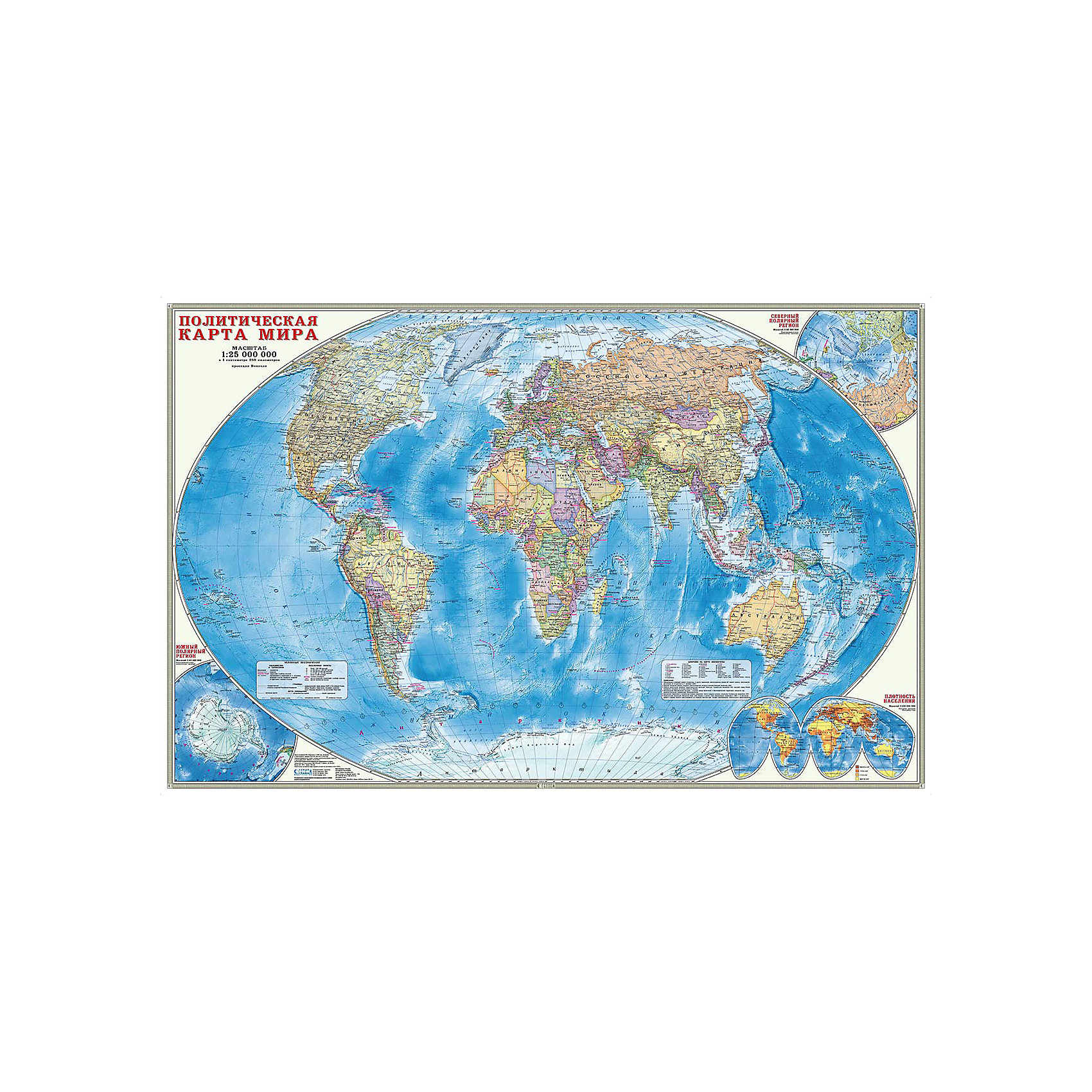 фото Карта настенная Геодом «Мир Политический»
