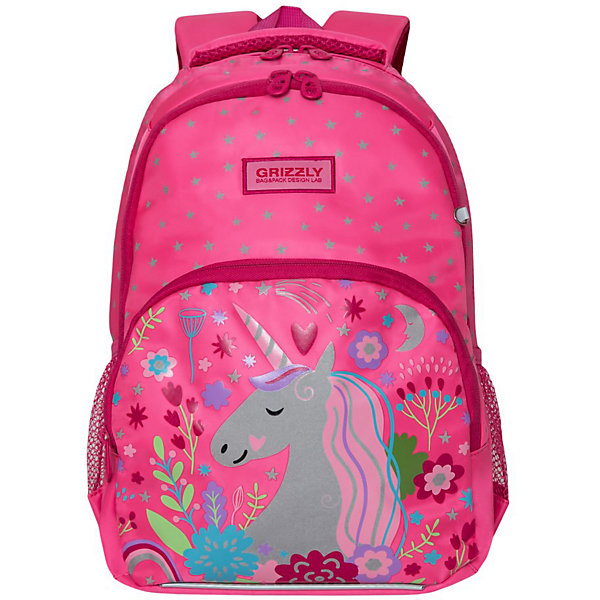 Рюкзак школьный Grizzly, розовый Grizzly 11238270