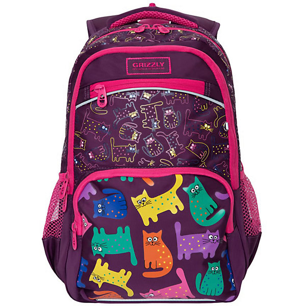 Рюкзак школьный Grizzly, фиолетовый Grizzly 11238422