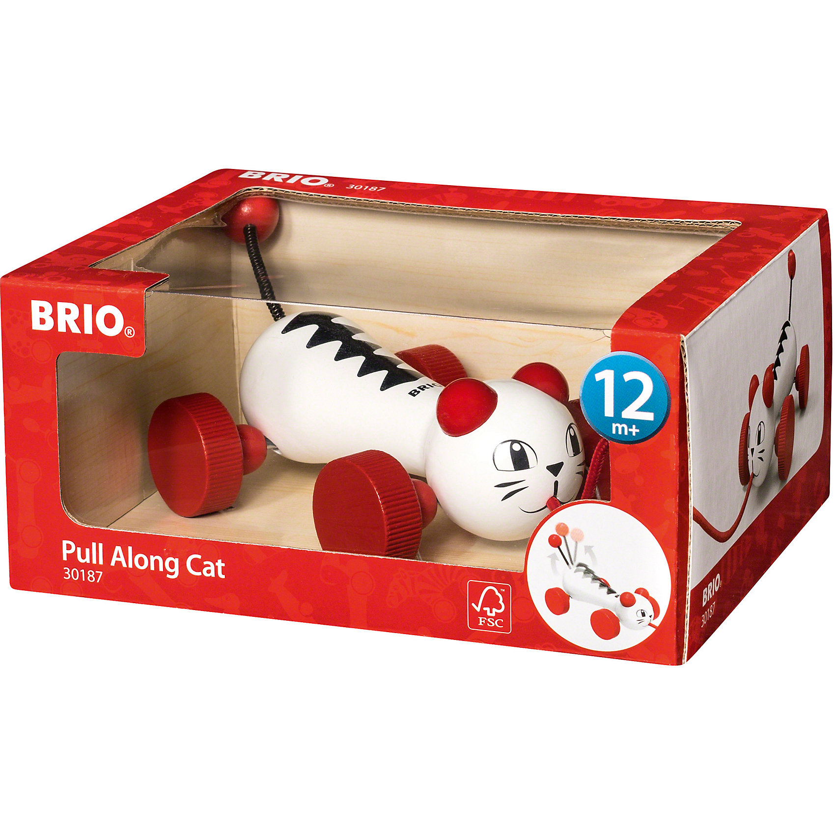 фото Игрушка-каталка Brio "Кот"