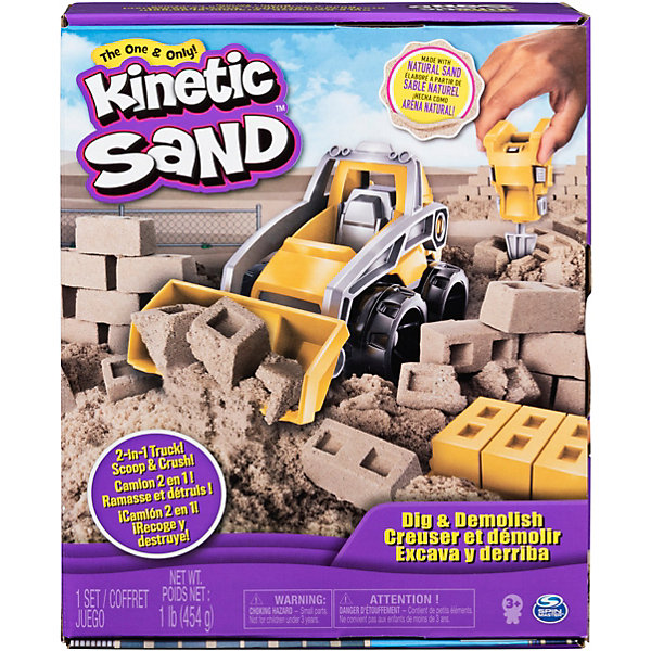 фото Набор для лепки kinetic sand экскаватор spin master