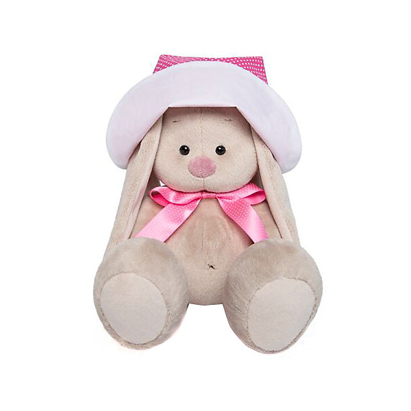 фото Мягкая игрушка Budi Basa Зайка Ми в розовой панамке и с бантиком, 23 см