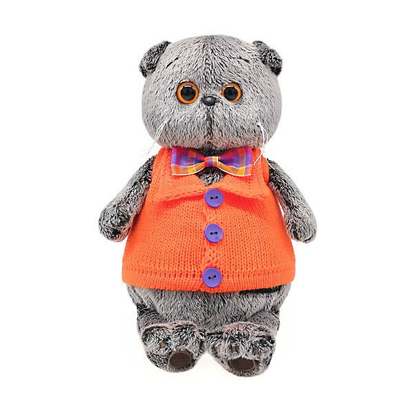 

Мягкая игрушка Budi Basa Кот Басик в вязанном жилете, 22 см, Коричневый, Мягкая игрушка Budi Basa Кот Басик в вязанном жилете, 22 см