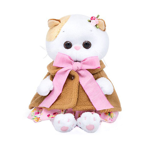 

Мягкая игрушка Budi Basa Кошечка Ли-Ли Baby в накидке и розовом сарафане, 20 см, Белый