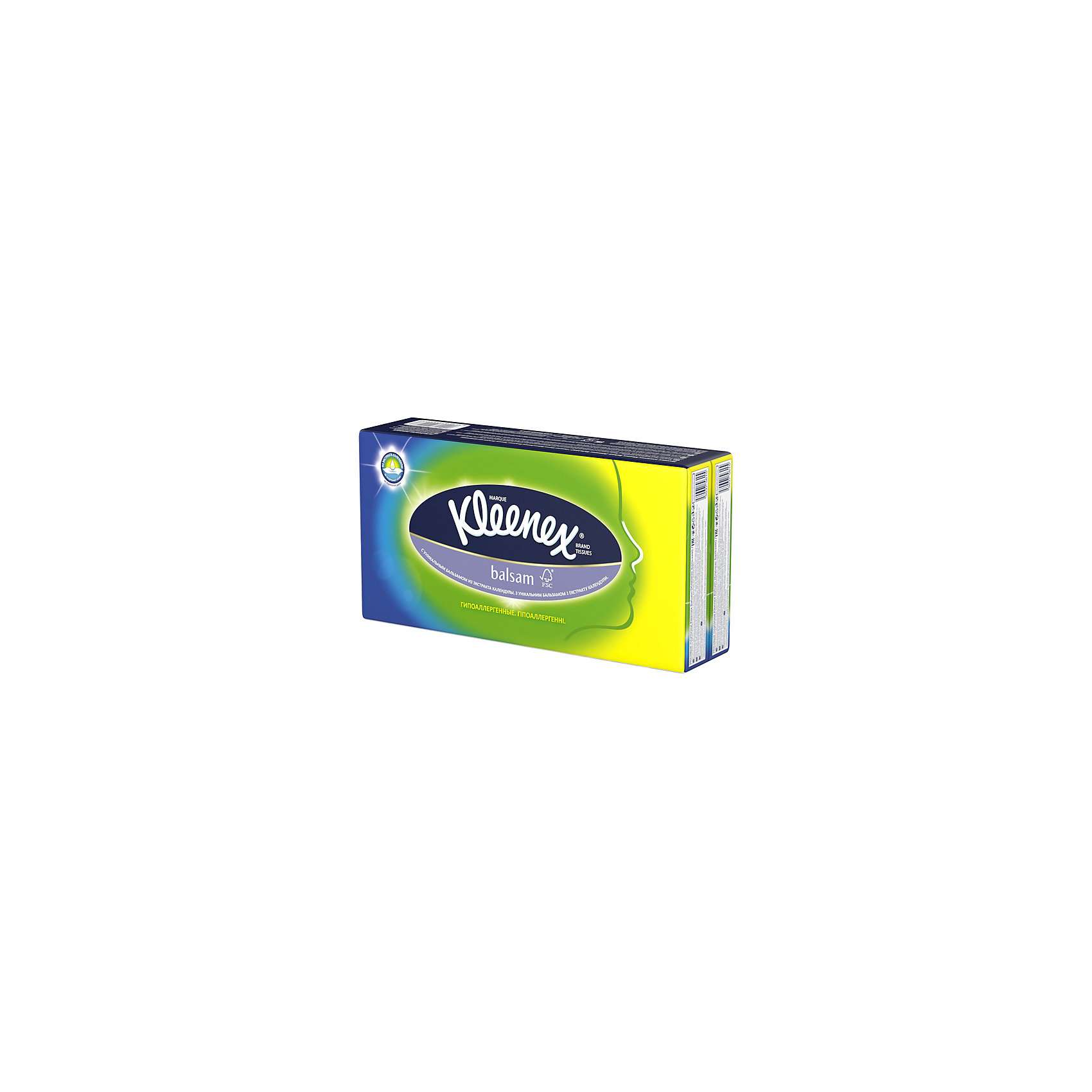 фото Носовые платочки Kleenex Balsam, упаковка 8 штук