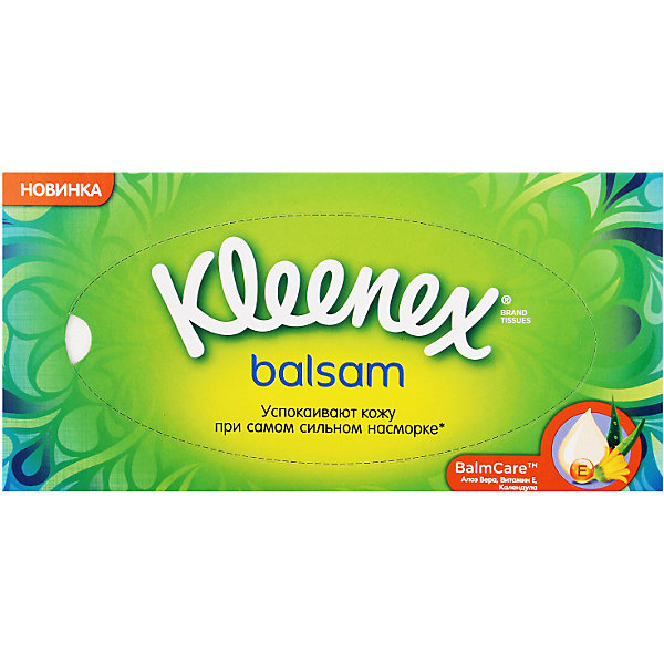 фото Салфетки Kleenex Balsam, 72 штуки