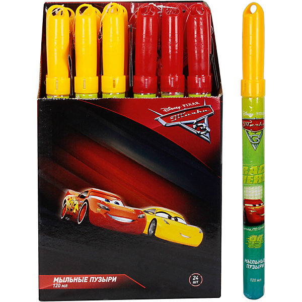 

Мыльные пузыри 1Toy "Тачки", колба в термоплёнке, 120 мл, Разноцветный, Мыльные пузыри 1Toy "Тачки", колба в термоплёнке, 120 мл