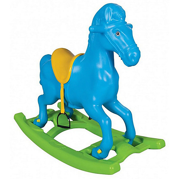 

Качалка Pilsan Windy Horse "Лошадка", со стременами, голубая, Голубой