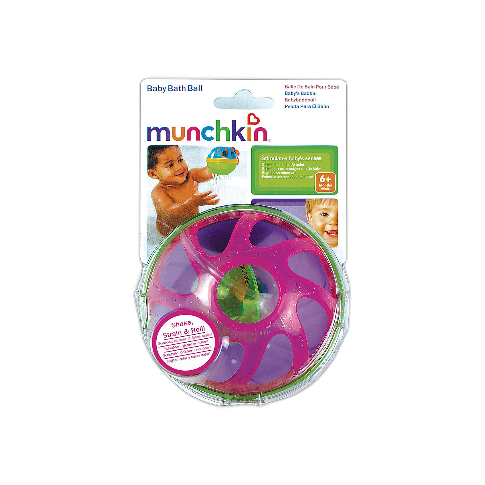 фото Игрушки для ванны Munchkin Мячик, розовый