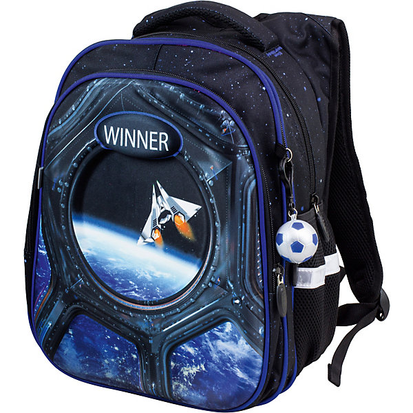 

Рюкзак Winner 8071 с брелоком, черный