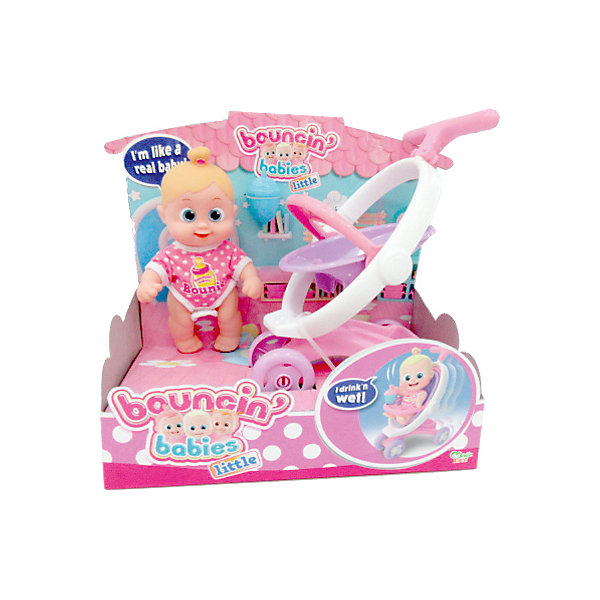 

Интерактивная кукла Bouncin' Babies "Кукла Бони", с коляской, 16 см