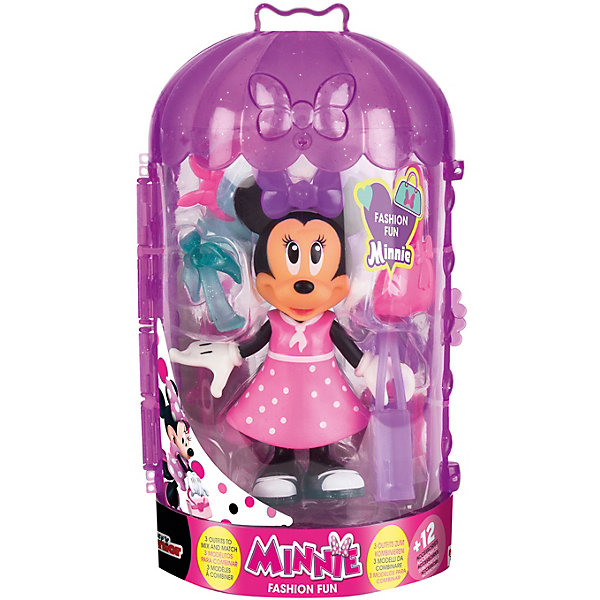 фото Игровой набор IMC Toys "Disney" Минни: модный гардероб в розовом, 15 см
